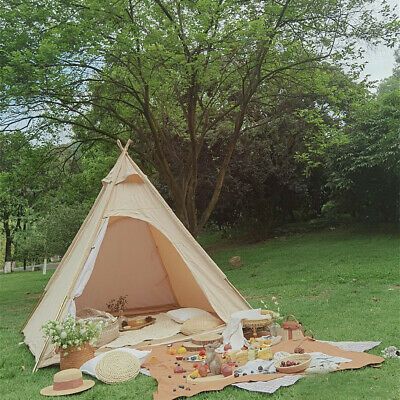 Pyramid Campingzelt - Familienzelt aus Baumwoll-Canvas
