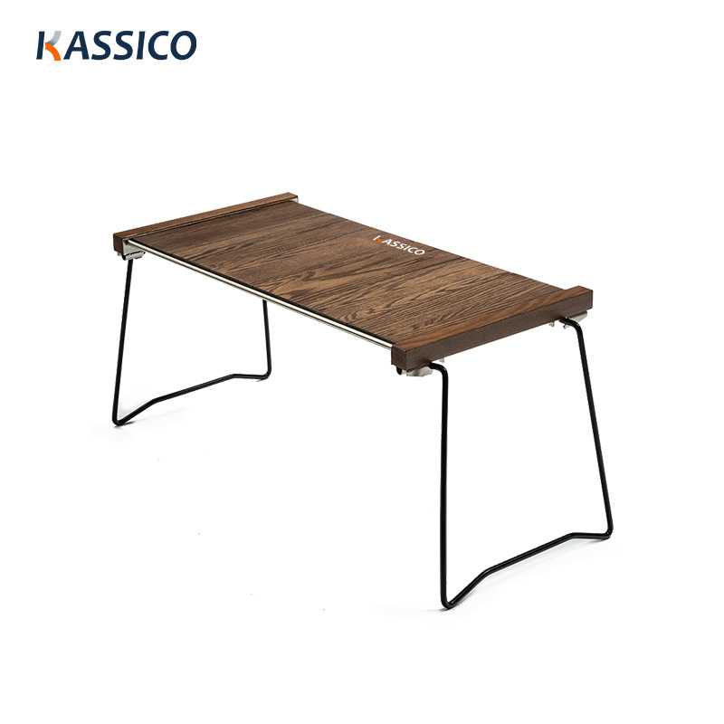 Outdoor-Picknicktisch aus Walnussholz, Zebra-Design, klappbar, für Grill, Terrasse, Strand, Garten