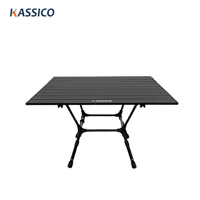 2023 Tragbarer Camping-Klapptisch aus Aluminium - 3-fach höhenverstellbar
