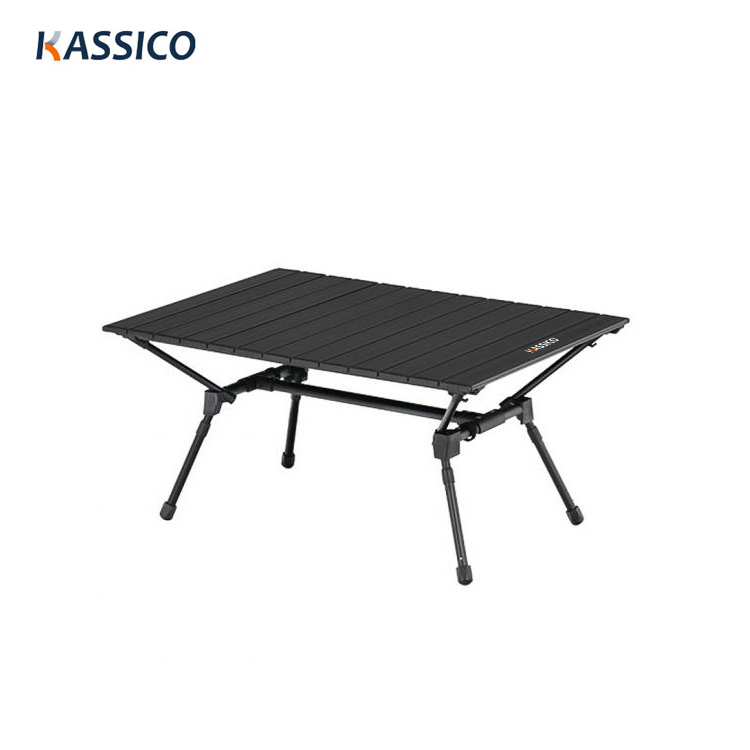 Leichter tragbarer Camping-Klapptisch aus Aluminium mit Teleskopbeinen