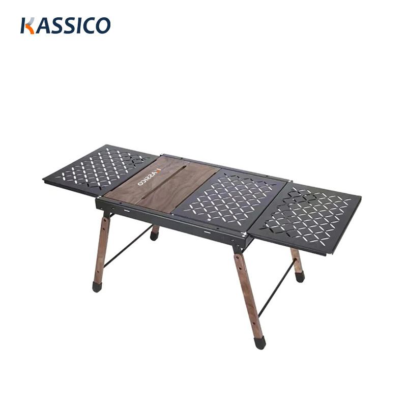 Klappbarer Picknick-Grilltisch aus Aluminium