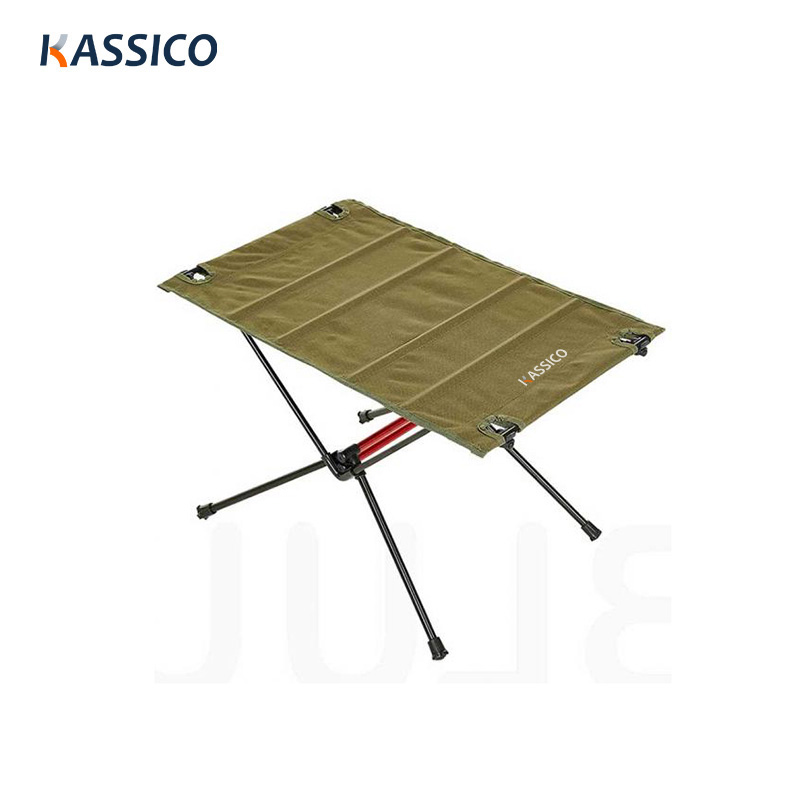 Campingtisch aus Stoff für den Außenbereich – Oxford Roll-up-Klapptisch, Aluminiumrahmen