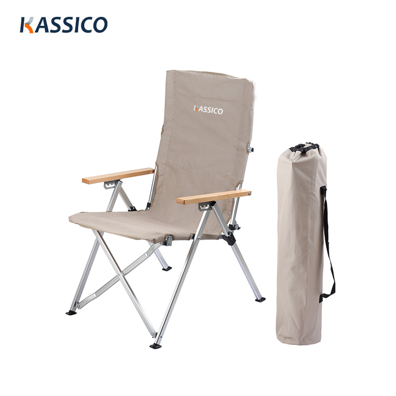 4-Stufen-Rucksack, verstellbarer Aluminium-Klapp-Campingstuhl