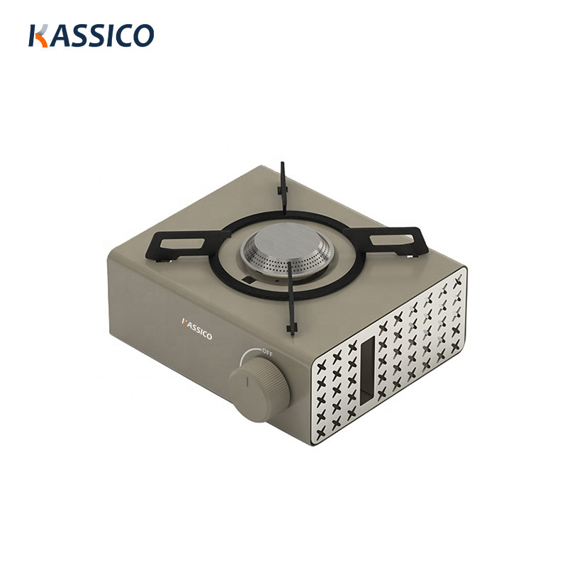 Tragbarer Mini-Kassetten-Butangasbrenner 2000W für Outdoor-Camping-Picknick