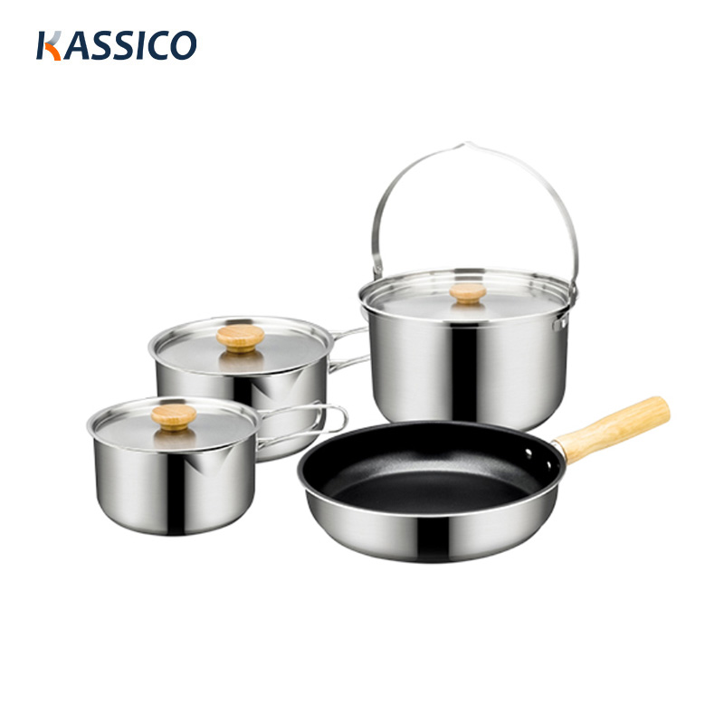 304 Edelstahl Camping Kochgeschirr Set