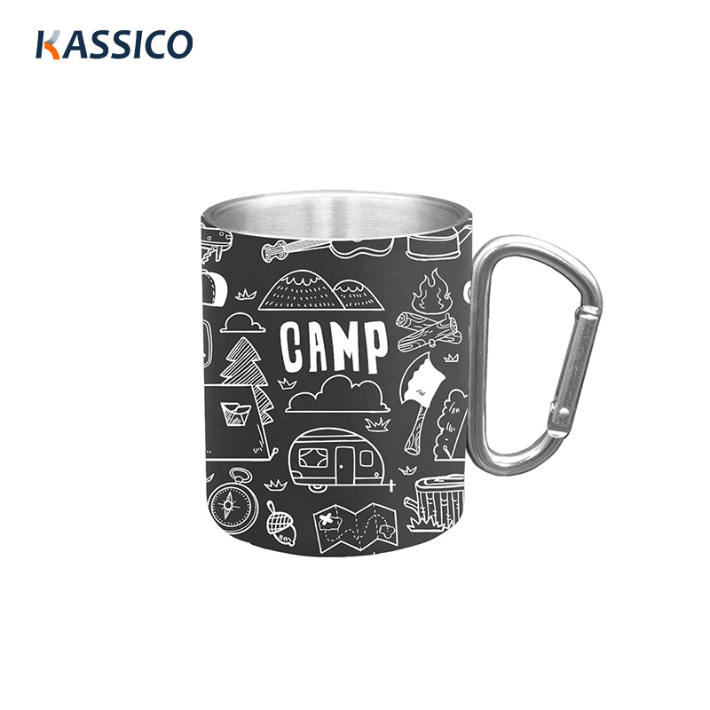 450ml Edelstahl Doppelwand Kaffeetasse für Outdoor Camping