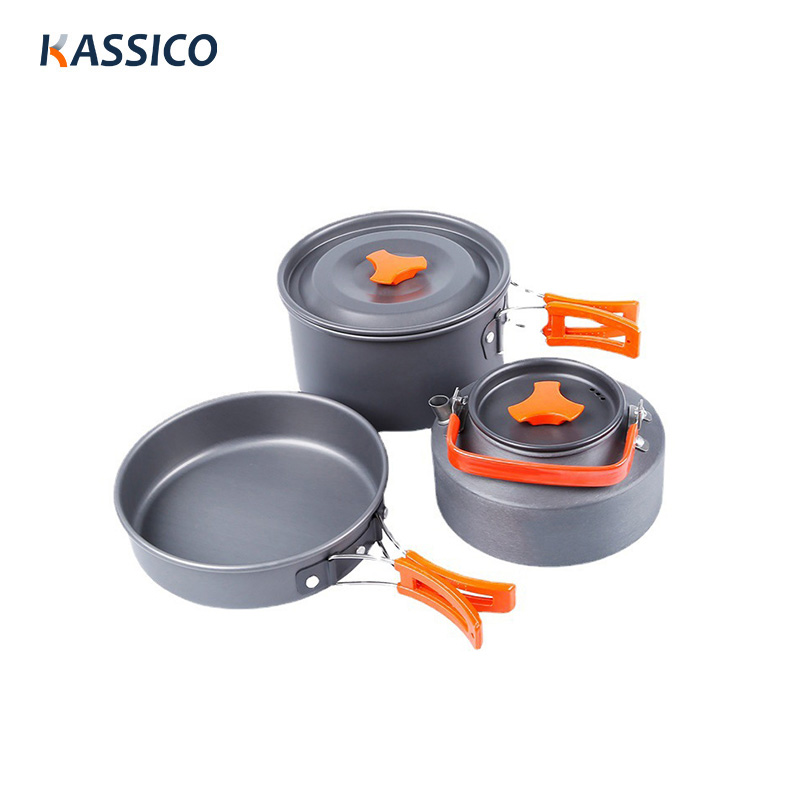 Outdoor-Camping-Aluminium-Kochgeschirr-Set