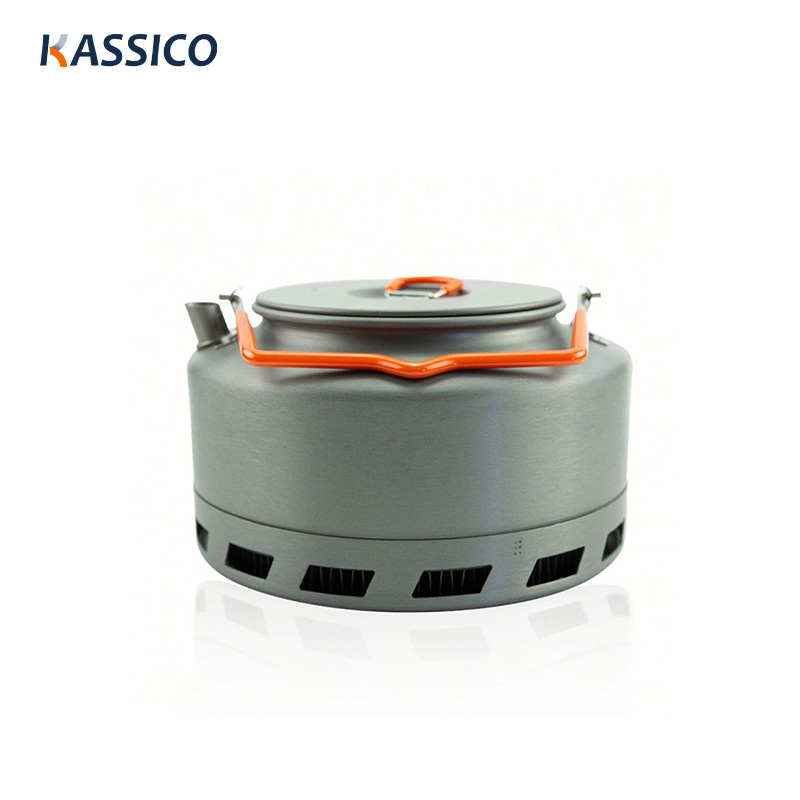 1.5 l Camping-Picknick-Wasserkocher - Kaffee-/Teekanne aus Aluminium