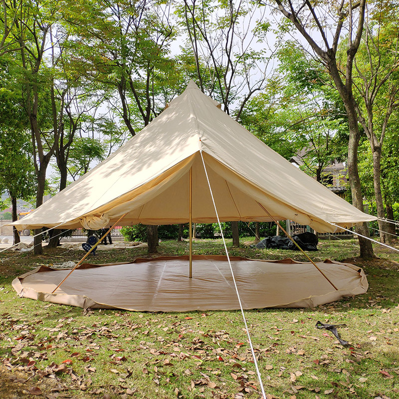 Luxuriöses Camping-Rundzelt aus Baumwoll-Canvas - Glamping-Jurtenzelt