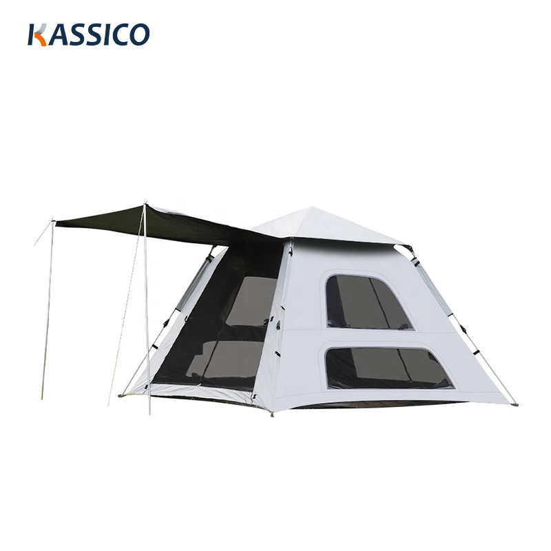 Automatisches quadratisches Camping-Familienzelt aus Vinyl mit Sonnenschutz