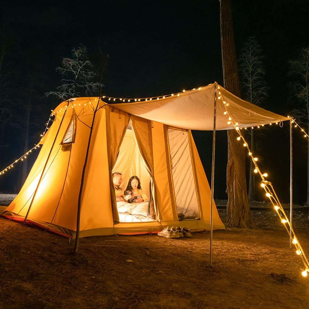 Doppellagiges Campingzelt mit Federsteg