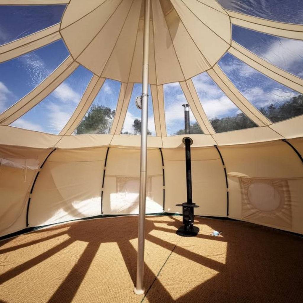 4M/5M/6M Waterdrop Lotus Glockenzelt für Camping, Campingplätze und Resorts