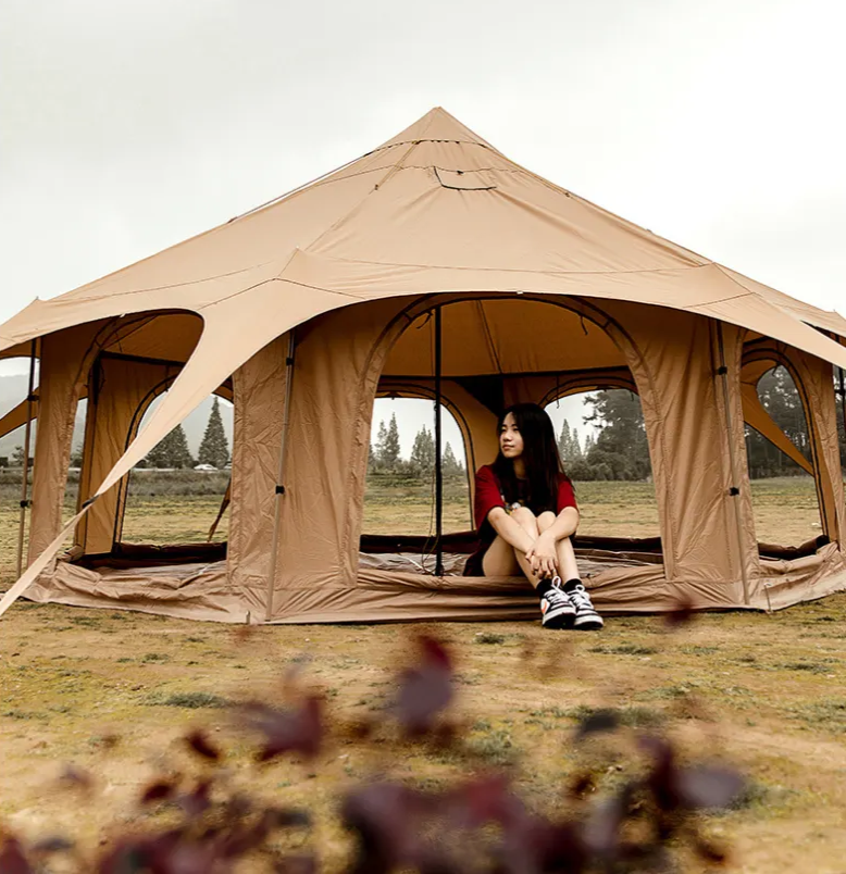Doppellagiges Camping-Glamping-Jurt-Zelt