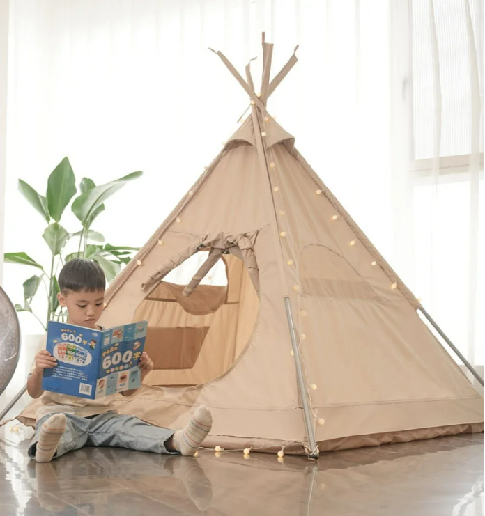 Indisches Tipi-Kinderspielzelt aus Segeltuch