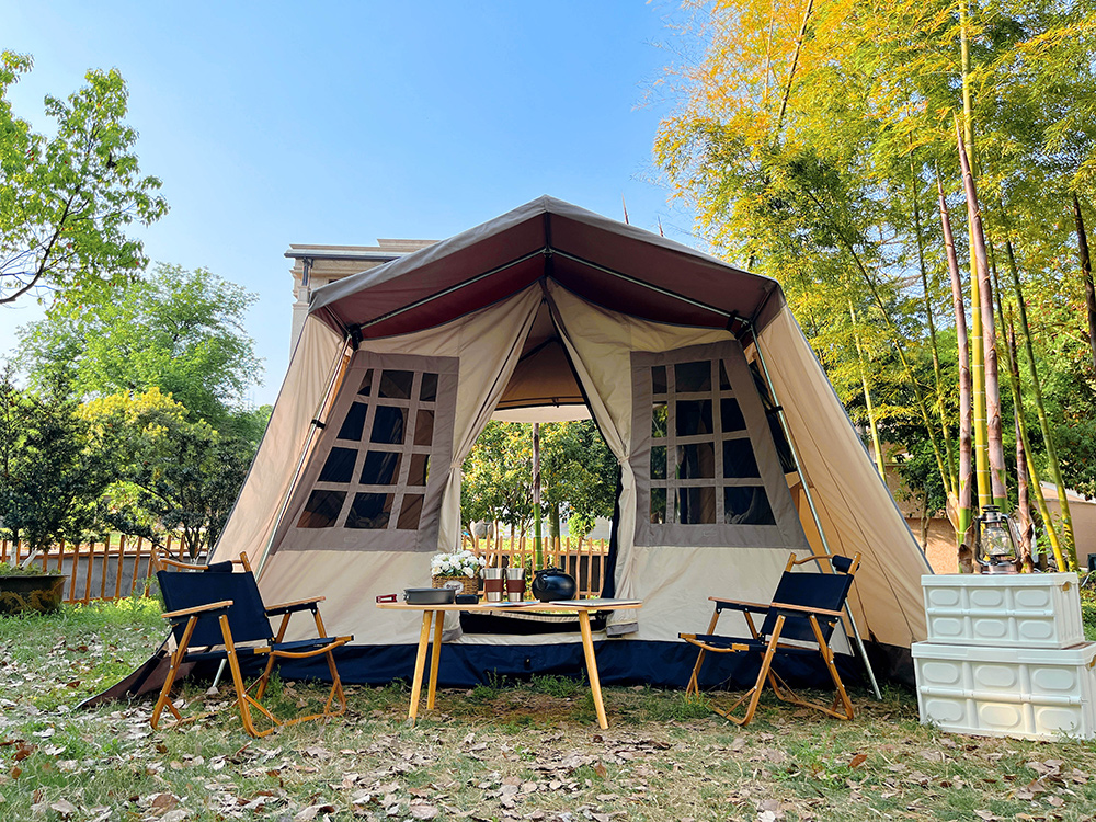 Doppellagiges Camping-Hauszelt