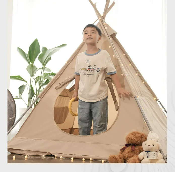 Indisches Tipi-Kinderspielzelt aus Segeltuch