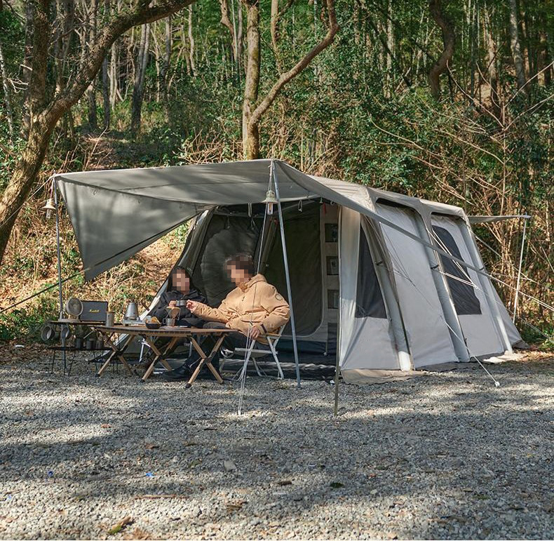 17.5 m² großes, aufblasbares Auto-Heckzelt für Familiencamping im Freien