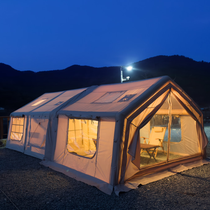 22/31㎡ 3-4 Zimmer Luft Aufblasbares Glamping Zelt