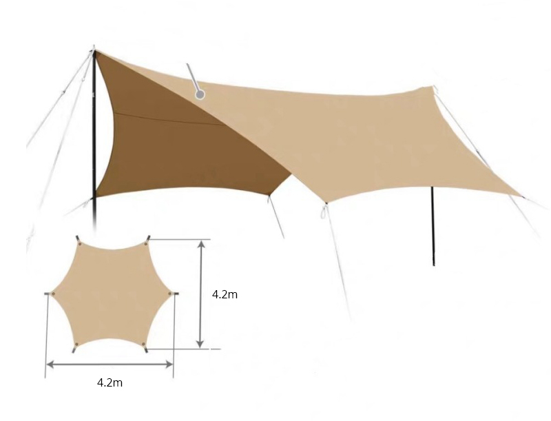 Sonnenschutz für Camping im Freien und UV-Schutzplane