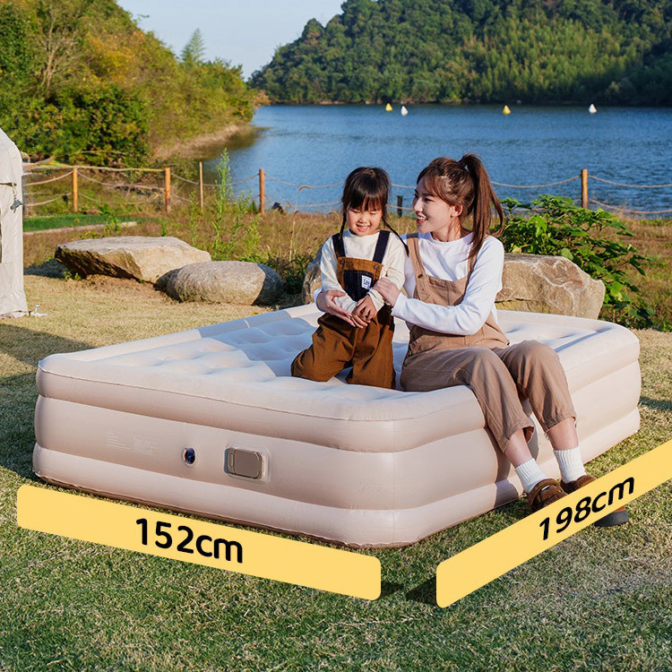 40 cm Luftaufblasbares Campingzeltbett – Automatische Aufblasmatratze mit Pumpe