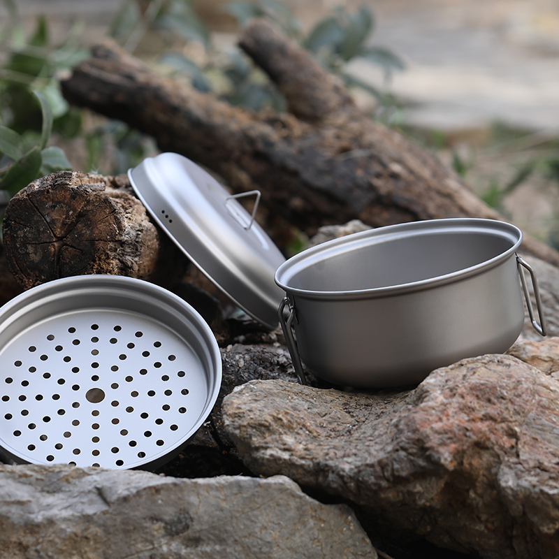 Wok Teetablett Titan Dampfgarer Suppentopf Bratpfanne Set