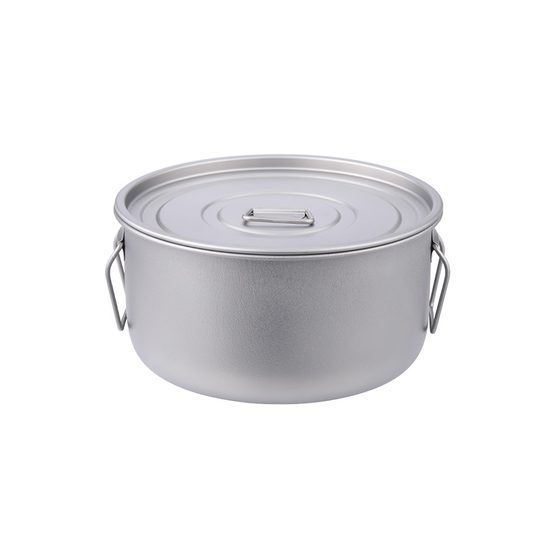 Titan-Kochtopf groß 1600ml 1900ml einwandige Schüssel Kochtopf