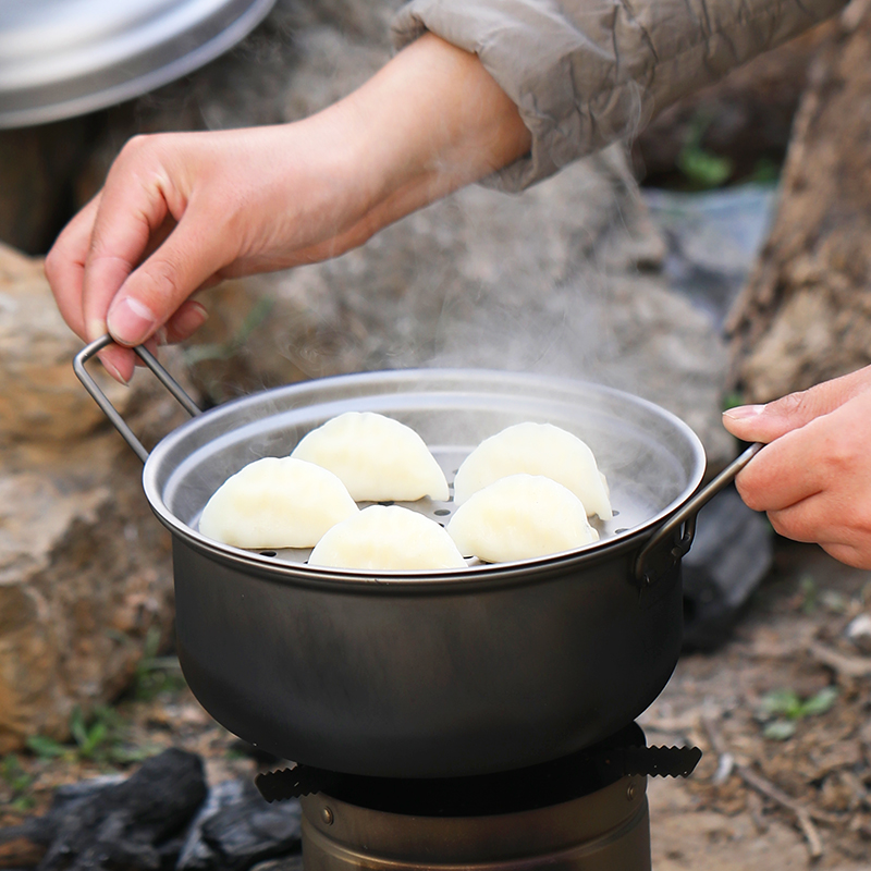 Wok Teetablett Titan Dampfgarer Suppentopf Bratpfanne Set