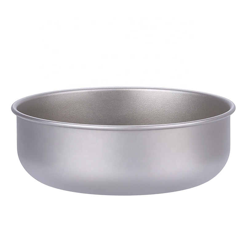Ultraleichte Titan-Bratpfanne für den Außenbereich, Camping, Wandern, Picknick, Kochen, Bratpfanne 350/450/500/650 ml mit/ohne Griff