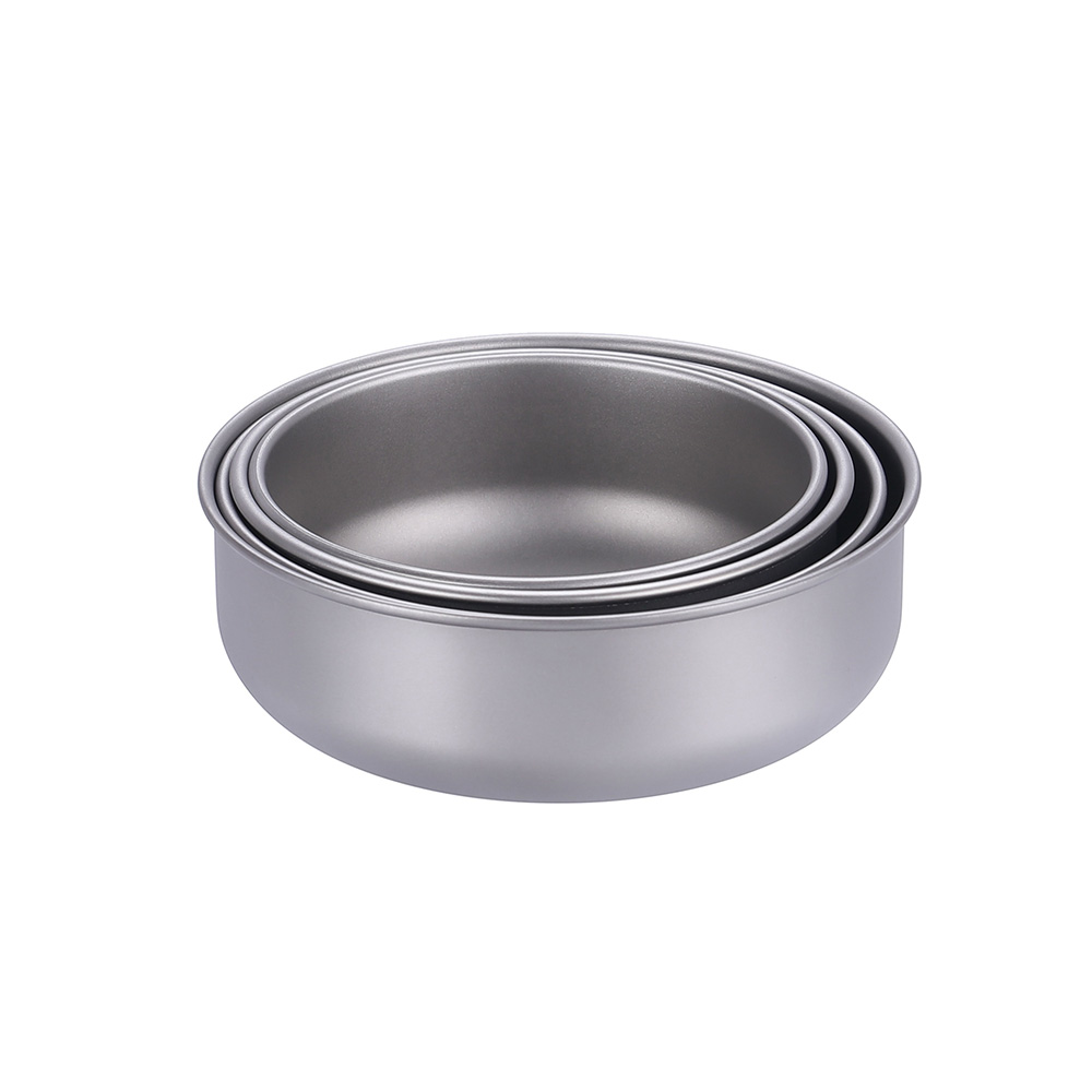 Ultraleichte Titan-Bratpfanne für den Außenbereich, Camping, Wandern, Picknick, Kochen, Bratpfanne 350/450/500/650 ml mit/ohne Griff