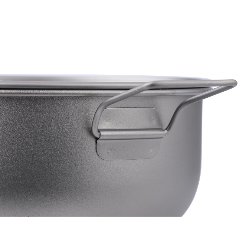 Titan-Kochtopf groß 1600ml 1900ml einwandige Schüssel Kochtopf