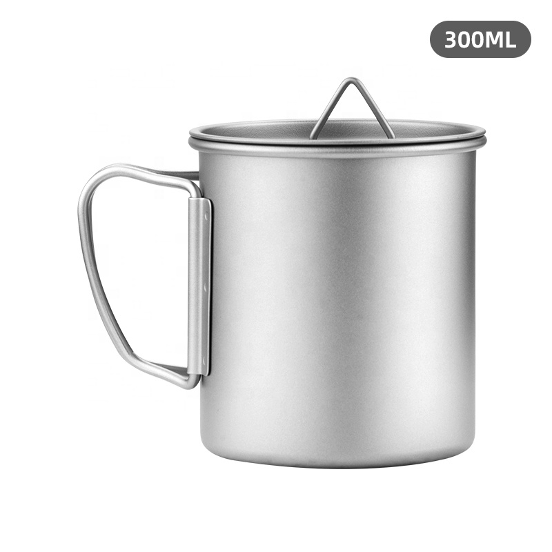 Ultraleichter Titanbecher 300/350/550/650ml /750ml Outdoor-Wasserbecher