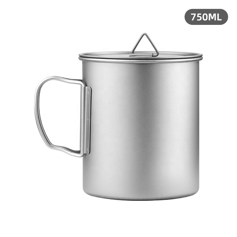 Ultraleichter Titanbecher 300/350/550/650ml /750ml Outdoor-Wasserbecher