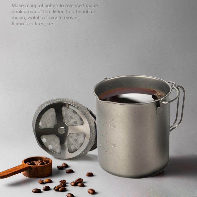 Camping Titan French Press Kaffeekanne Titan Teetasse