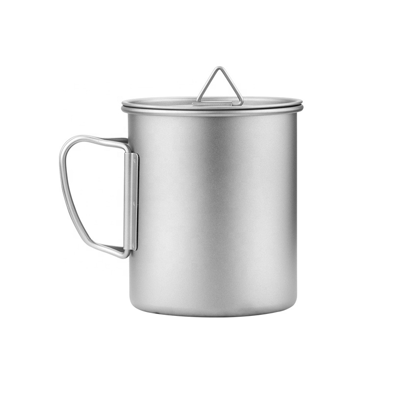 Ultraleichter Titanbecher 300/350/550/650ml /750ml Outdoor-Wasserbecher