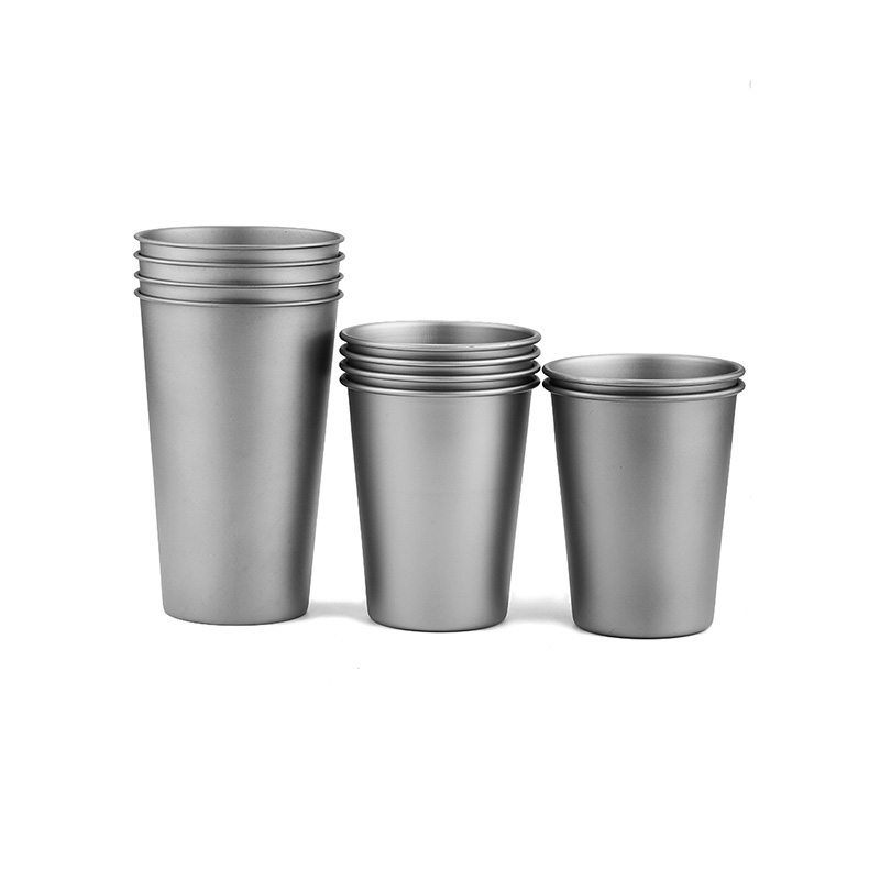 Stapelbarer Wasserbecher für reisende Outdoor-Campingausrüstung