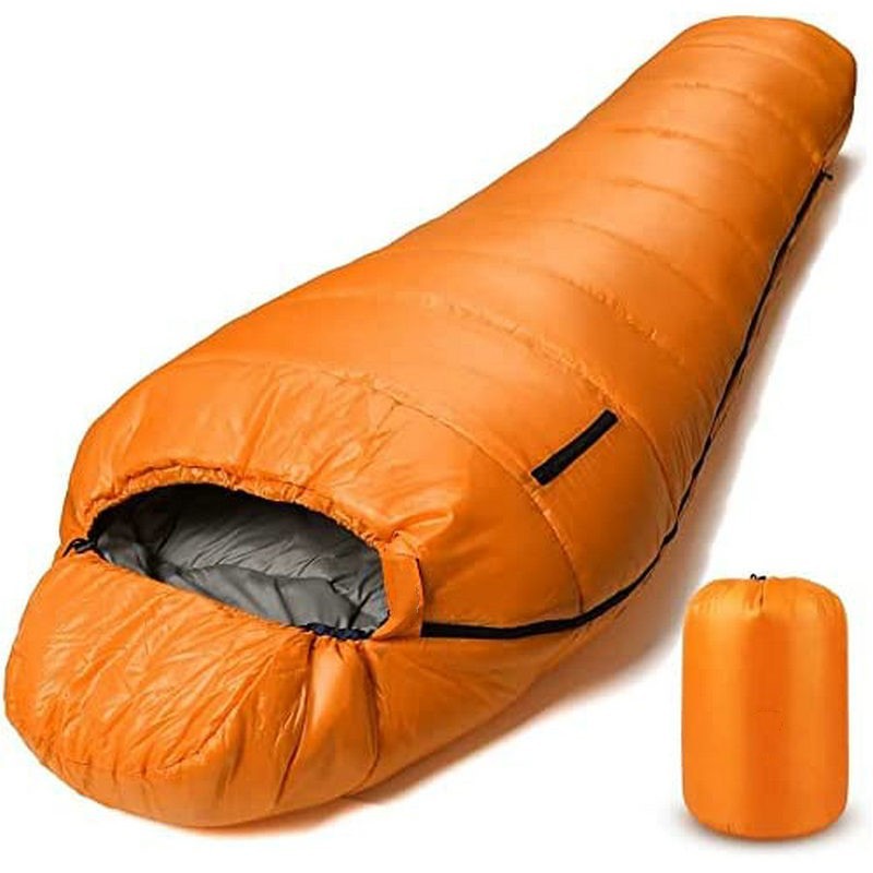 1500 g Winter-Campingschlafsack mit Entendaunen