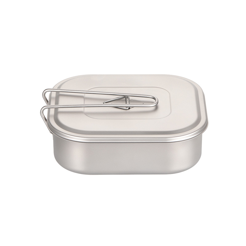 Lunchbox, Schüssel, Pfanne aus Titan für den Außenbereich