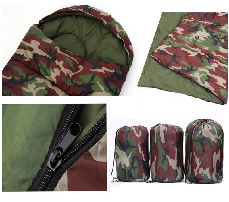 Ultraleichte wasserdichte Camouflage-Campingschlafsäcke