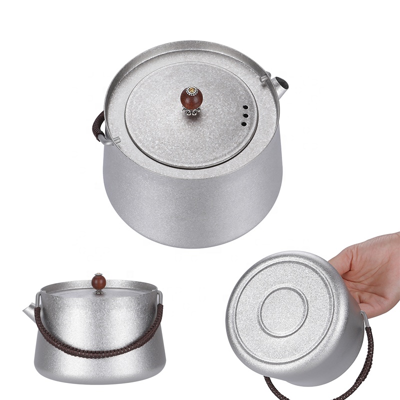 800ml Titan Wasserkocher mit Klappgriff & Filter Outdoor Camping Teekanne