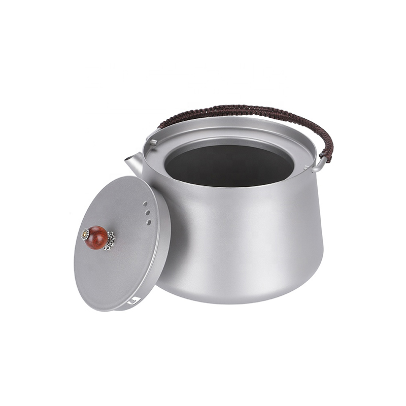 800ml Titan Wasserkocher mit Klappgriff & Filter Outdoor Camping Teekanne