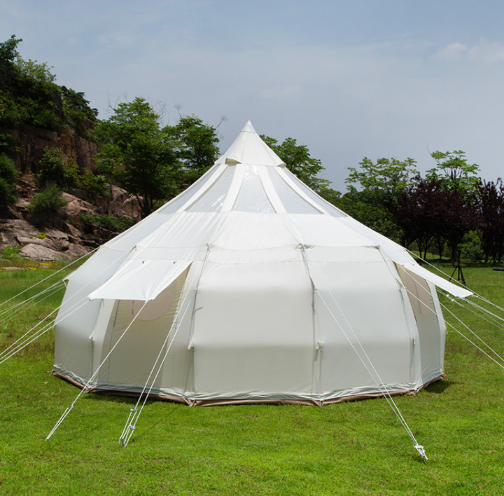 4M/5M/6M Wassertropfen-Lotus-Rundzelt