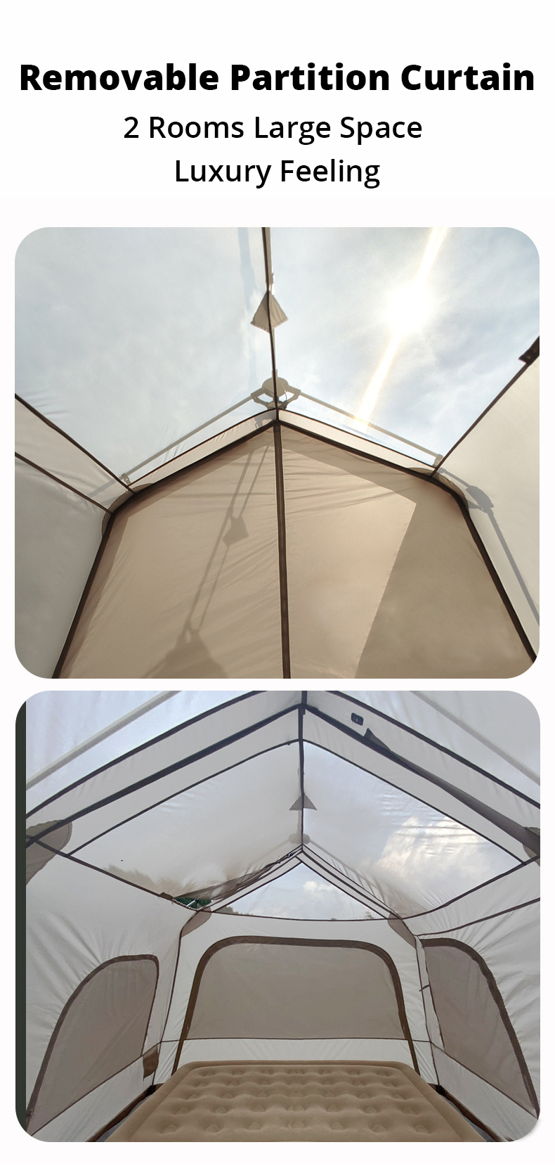 2 Zimmer 2 Hallen Haus Hütte Camping Zelt