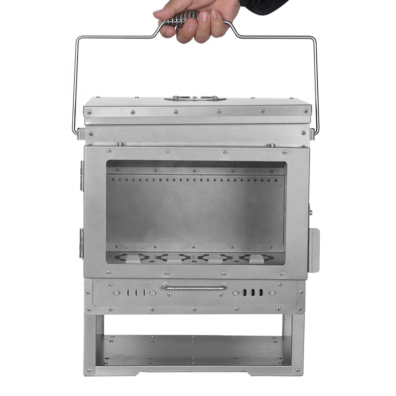 Sekundärbrennkamin aus Edelstahl