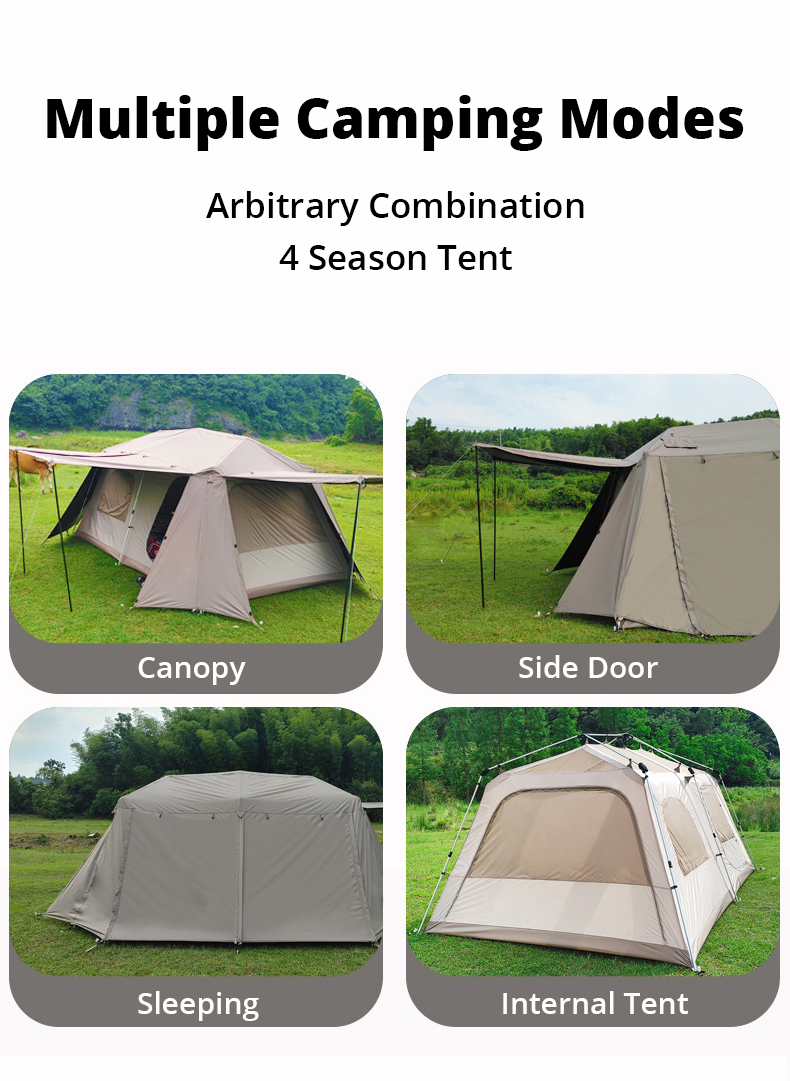 2 Zimmer 2 Hallen Haus Hütte Camping Zelt