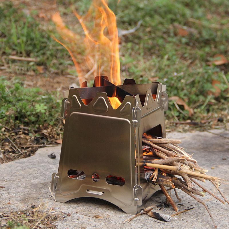 Edelstahl Outdoor Kochen Holzofen BBQ Herd