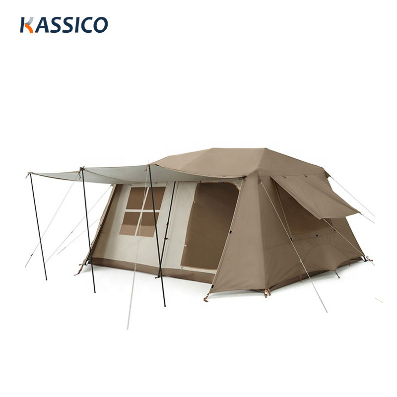 8/13㎡ Doppelschichtiges Hauskabinen-Campingzelt