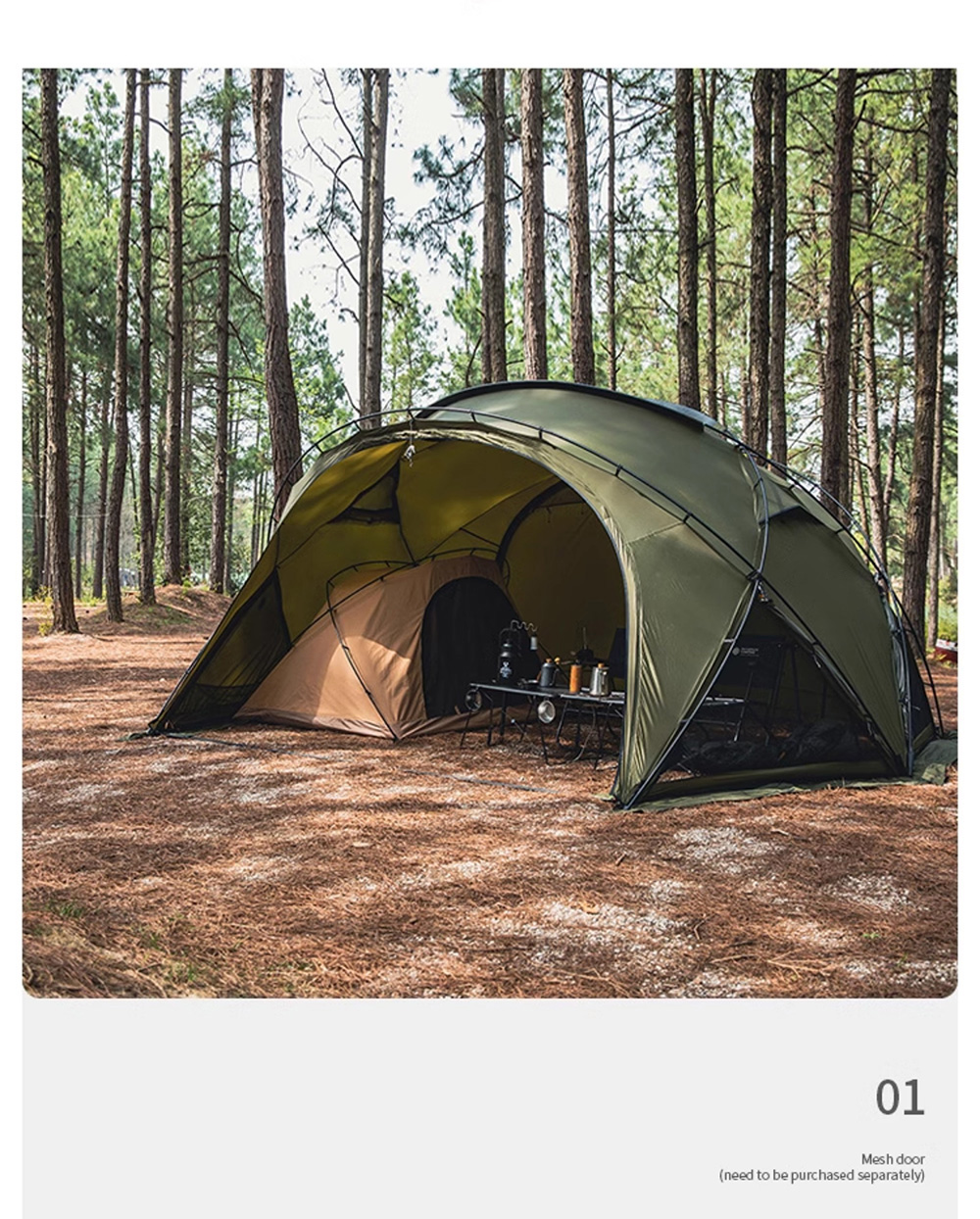 Ultraleichtes Glamping-Kuppelzelt aus Nylon – automatisch, wasserdicht, winddicht