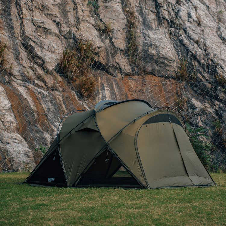 Ultraleichtes Glamping-Kuppelzelt aus Nylon – automatisch, wasserdicht, winddicht