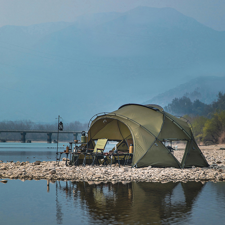 Ultraleichtes wasserdichtes kugelförmiges Campingzelt aus Nylon