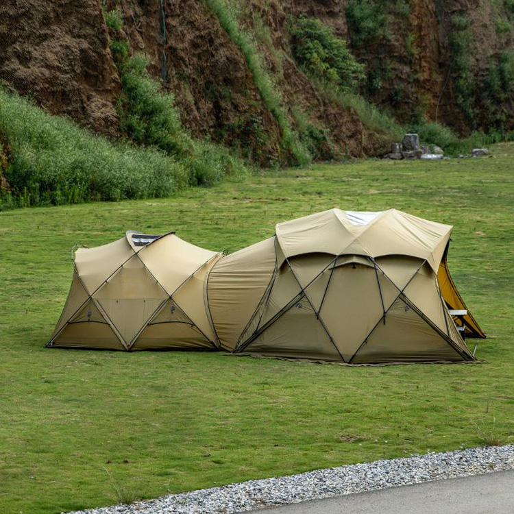 Ultraleichtes Glamping-Kuppelzelt aus Nylon – automatisch, wasserdicht, winddicht